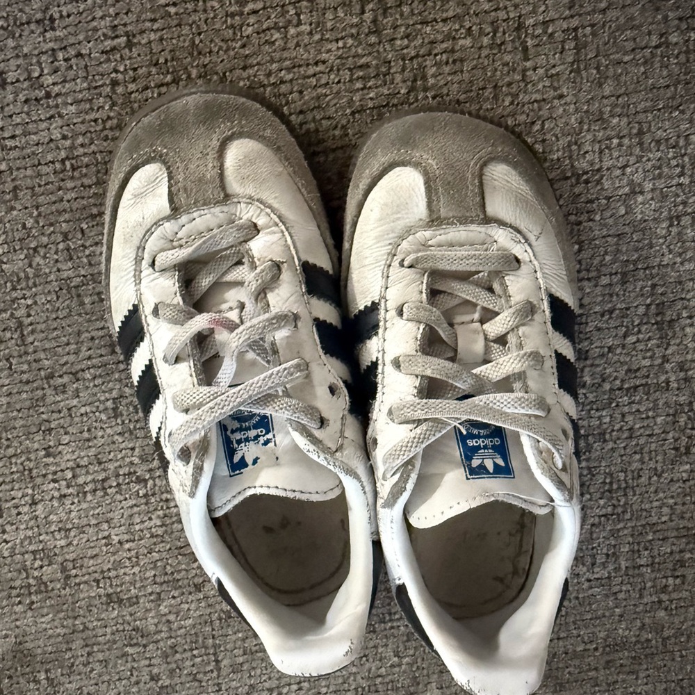 Adidas White and Gray Chunky Sneakers